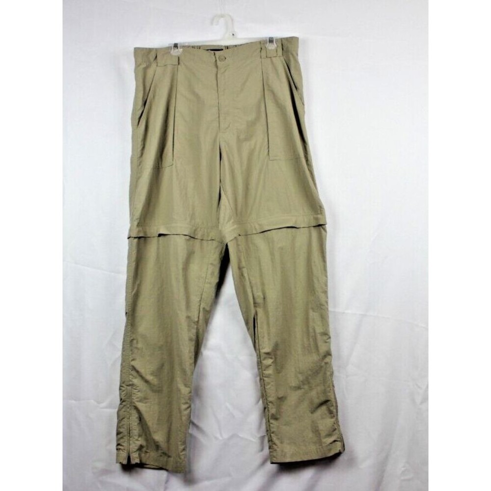 Trail Threads Convertible Zip-Off Leg Khaki Hiking Pants Shorts Men’s Size 38